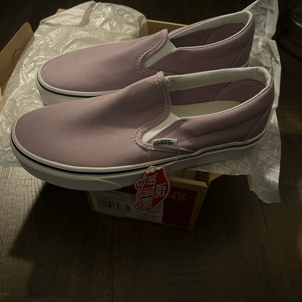 Sea-Fog colored Vans Classic Slip-On